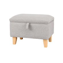 Load image into Gallery viewer, Linen Storage Ottoman Bench Toy Box Pouffe Footstool
