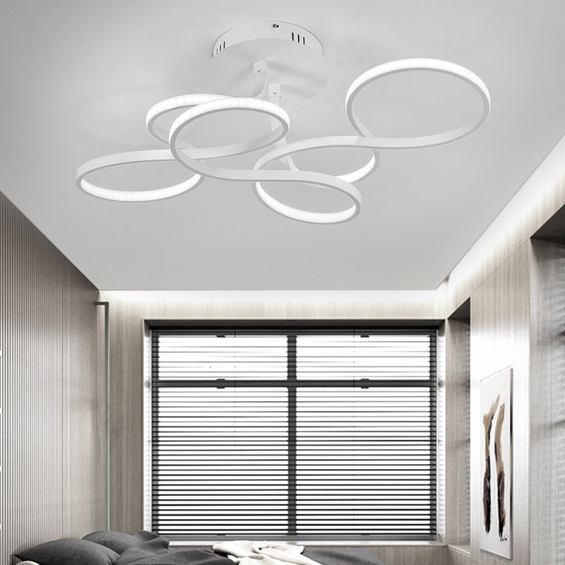 Modern LED Ceiling Light with Irregular Lampshades