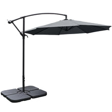 Load image into Gallery viewer, 3M Banana Parasol Patio Umbrella Sun Shade Shelter with Petal Base
