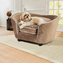 Load image into Gallery viewer, Luxurious Pet Sofa Bed Brown
