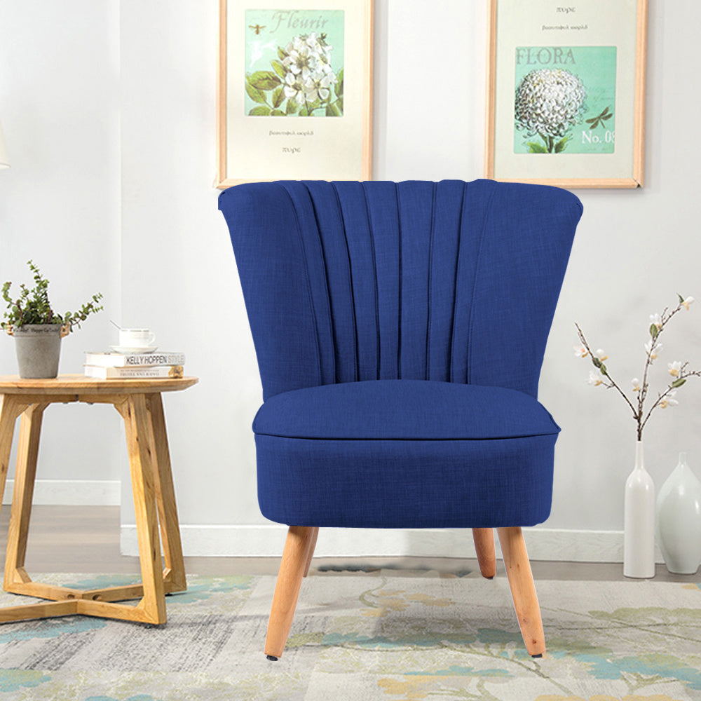 Casual Upholstered Linen Fabric Chair