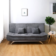 Load image into Gallery viewer, Grey Shell 3 Seater Recliner Sofa Bed
