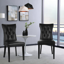 Load image into Gallery viewer, 2PCS Leather High Backrest Dining Chairs
