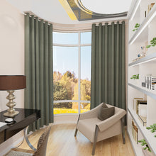Load image into Gallery viewer, Set of 2 Curtains With Metal Eyelets Ombre Backout Grommet Curtain Panels-3 Colors
