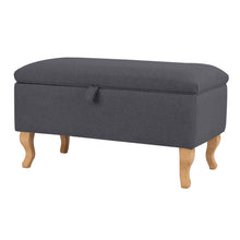 Load image into Gallery viewer, Linen Storage Ottoman Bench Toy Box Pouffe Footstool
