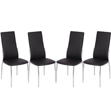 Load image into Gallery viewer, PU Metal Dining Chairs Black
