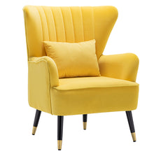 Load image into Gallery viewer, Occasion Velvet Wing back Armchair With Cushion
