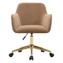 Load image into Gallery viewer, Frosted Adjustable Swivel Velvet Office Chair
