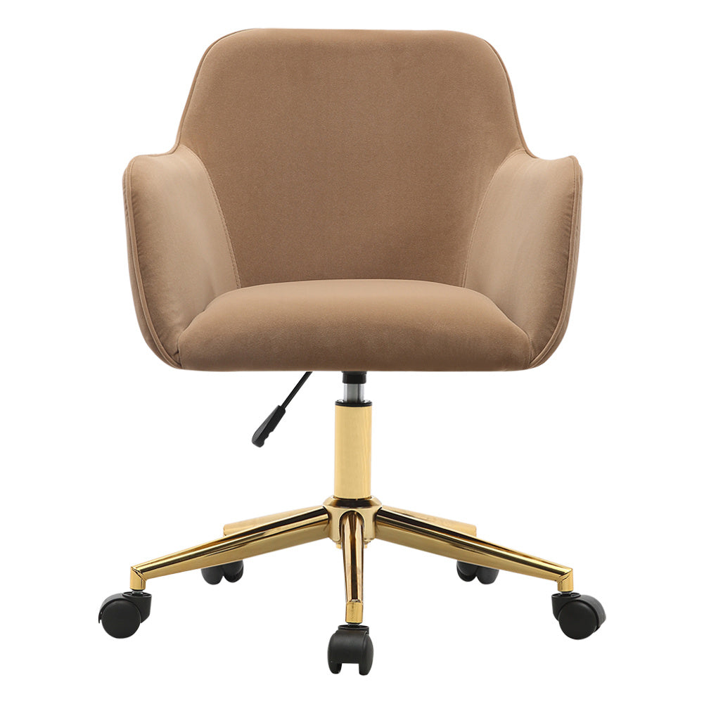 Frosted Adjustable Swivel Velvet Office Chair