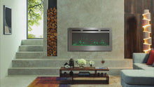 Load and play video in Gallery viewer, Electric Fireplace Wall Mounted Room Heater 12 LED Flame Colours
