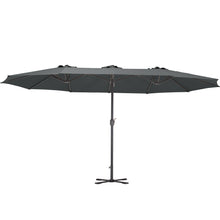 Load image into Gallery viewer, Garden Double-Sided Parasol Umbrella With Foldable Cross Base
