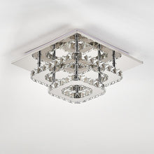 Load image into Gallery viewer, Livingandhome Modern Double-tiers Median-size Crystal LED Ceiling Light, LG0733
