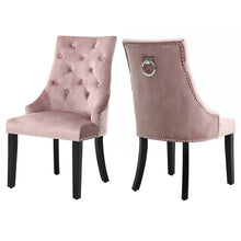 Load image into Gallery viewer, Modern Velvet High Wing Dining Chair
