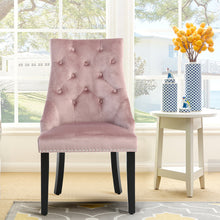 Load image into Gallery viewer, Modern Velvet High Wing Dining Chair
