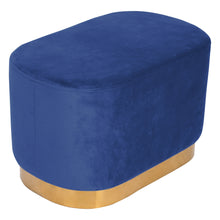 Load image into Gallery viewer, Velvet Dressing Table Stool with Gold-Plated Bottom
