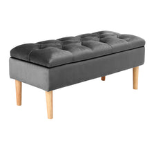 Load image into Gallery viewer, Velvet Ottoman Storage Bench
