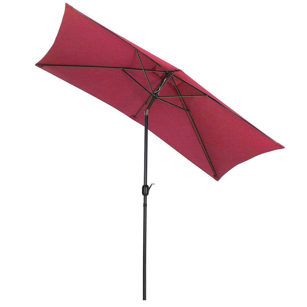 3M Square Sunshade Parasol Umbrella Easy Tilt without Base