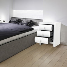 Load image into Gallery viewer, 3-Drawer Bedside Table Cabinet Bedroom Furniture Nightstand
