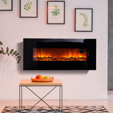 Load image into Gallery viewer, Wall Mounted Electric Fireplace with Safety Cutoff
