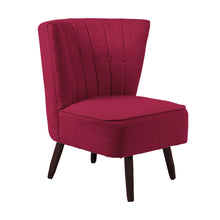 Load image into Gallery viewer, Linen Buttoned Upholstered Accent Chair
