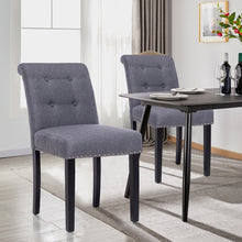 Load image into Gallery viewer, Set of 2 Elegant Buttoned Dining Chairs
