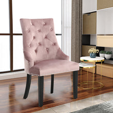 Load image into Gallery viewer, Modern Velvet High Wing Dining Chair
