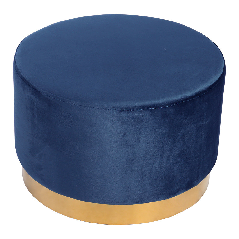 Velvet Footstool Round Pouffe - 5 Color