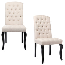 Load image into Gallery viewer, 2PCS Classic Linen Fabric Upholstered Dining Chairs
