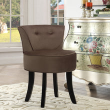 Load image into Gallery viewer, Wooden Leg Padded Seat Dressing Table Stool
