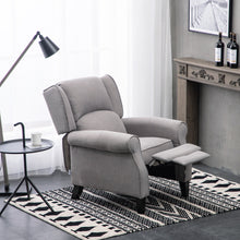 Load image into Gallery viewer, Fabric Wingback Recliner Armchair
