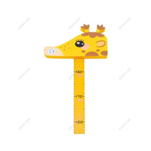 Load image into Gallery viewer, Kids Height Growth Ruler for Kids Room Decor, 3D Giraffe Elephant Movable
