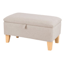 Load image into Gallery viewer, Linen Storage Ottoman Bench Toy Box Pouffe Footstool
