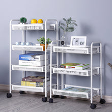 Load image into Gallery viewer, Portable Kitchen Trolley Mesh Storage Rack
