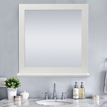 Load image into Gallery viewer, 60CM White MDF Framed Makeup Wall Mirror with Shelf
