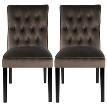 Load image into Gallery viewer, Set of 2 Buttoned Dining Chairs
