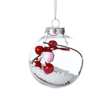 Load image into Gallery viewer, 5 Pcs Christmas Glass Balls Decorative Hanging Ornaments for Christmas Tree
