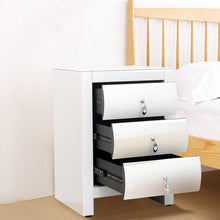 Load image into Gallery viewer, 3-Drawer Bedside Table Cabinet Bedroom Furniture Nightstand
