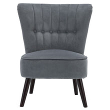 Load image into Gallery viewer, Velvet Accent Chair With Buttons
