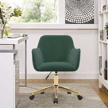 Load image into Gallery viewer, Frosted Adjustable Swivel Velvet Office Chair
