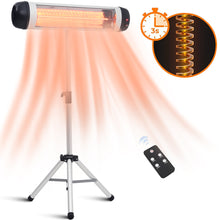 Load image into Gallery viewer, Portable Electric Patio Heater with Adjustable Tripod Stand
