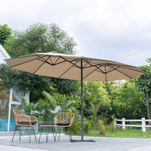 Load image into Gallery viewer, Garden Double-Sided Parasol Umbrella With Foldable Cross Base
