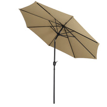 Load image into Gallery viewer, 3M Large Round Garden Parasol Outdoor Beach Umbrella Patio Sun Shade Crank Tilt No Base
