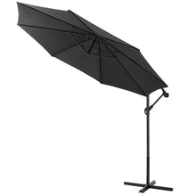 Load image into Gallery viewer, 3M Black Sun Parasol Hanging Banana Umbrella
