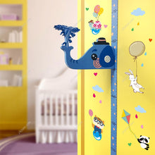 Load image into Gallery viewer, Kids Height Growth Ruler for Kids Room Decor, 3D Giraffe Elephant Movable
