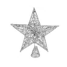 Load image into Gallery viewer, Decorative Star Sequins Christmas Tree Topper with LED Lights, CD0164
