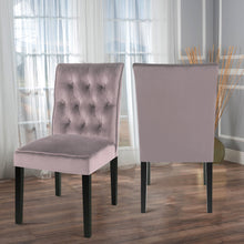 Load image into Gallery viewer, Set of 2 Buttoned Dining Chairs
