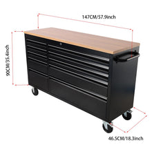 Load image into Gallery viewer, Heavy Duty Tool Chest on Wheels with Storage Drawers
