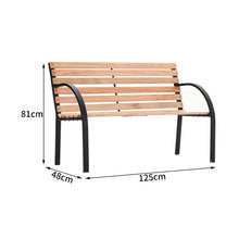 Load image into Gallery viewer, Garden bench - wooden bench, wooden garden bench, outdoor bench, park chair - 2 colors
