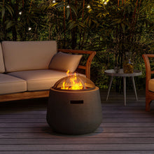 Load image into Gallery viewer, Outdoor Cylindrical Fire Pit Patio Wood Log Burner MgO Garden BBQ Grill
