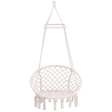 Load image into Gallery viewer, Hand Woven Round Hanging Hammock Macrame Chair for Indoor
